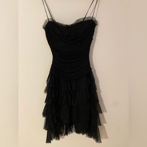 BCBG MaxArazria size small Black strapless dress
